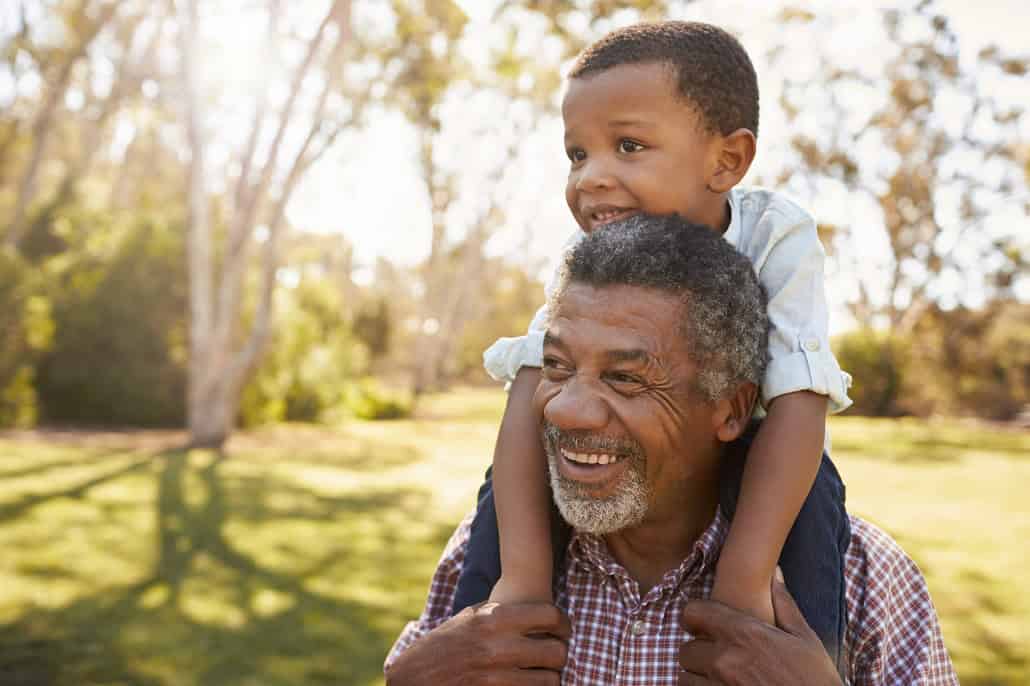 Grandfather and grandson