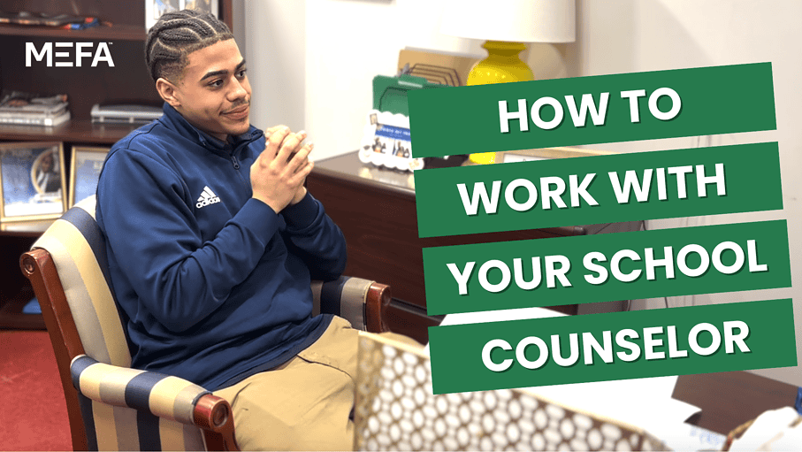 Cover with title reading "How to Work With Your School Counselor"