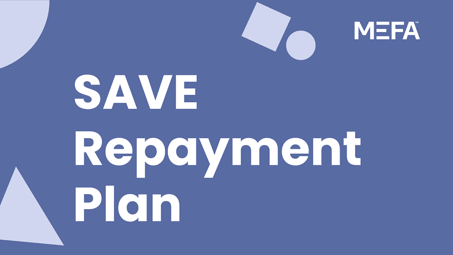 Text that reads, "SAVE Repayment Plan"