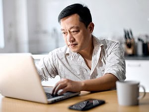 Man at computer