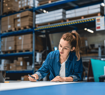 Woman working